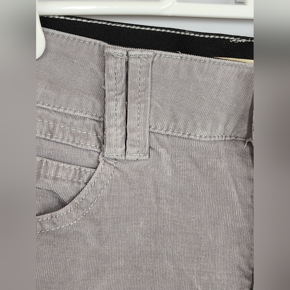 Democracy "Ab" Technology Jeans Corduroy 6 Skinny Leg Light Grey Stretch - Picture 8 of 11